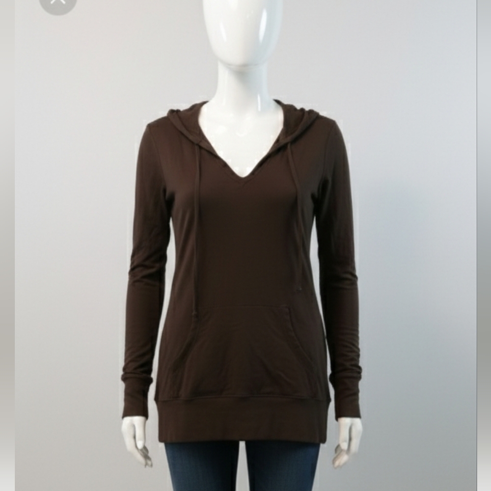 Juicy Couture Brown Long Sleeve Cotton Hoodie With Logo Medium - Picture 10 of 13